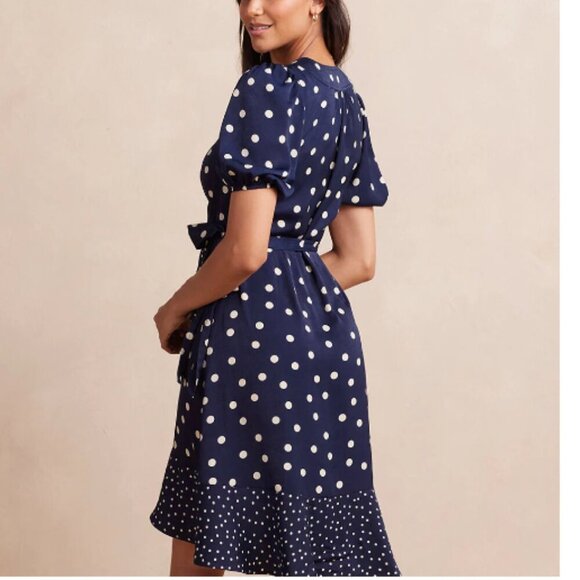 SummerSalt The Silky Luxe Puff Sleeve Beach to Brunch Wrap Dress, 8 - Picture 12 of 12